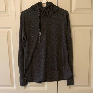 Columbia Omni wick women trail shaker II gray hooded long sleeve LG activewear